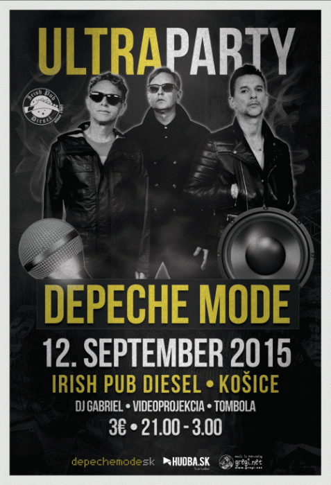 Plakát: Depeche Mode Ultra Party Kosice