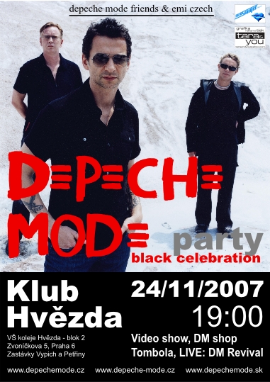Plakát: Depeche Mode Friends Party 24.11.2007