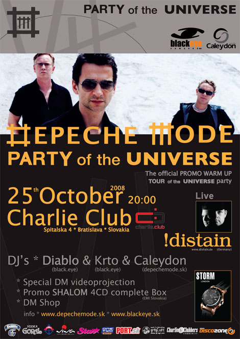 Plakát: Depeche Mode Party of the Universe