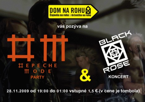 Plakát: Depeche Mode Party + koncert Black Rose