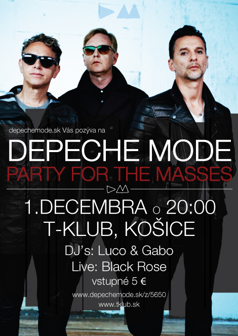 Plakát: Depeche Mode Party For The Masses