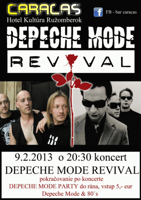 Plakát: Depeche Mode revival (CZ) + Afterparty