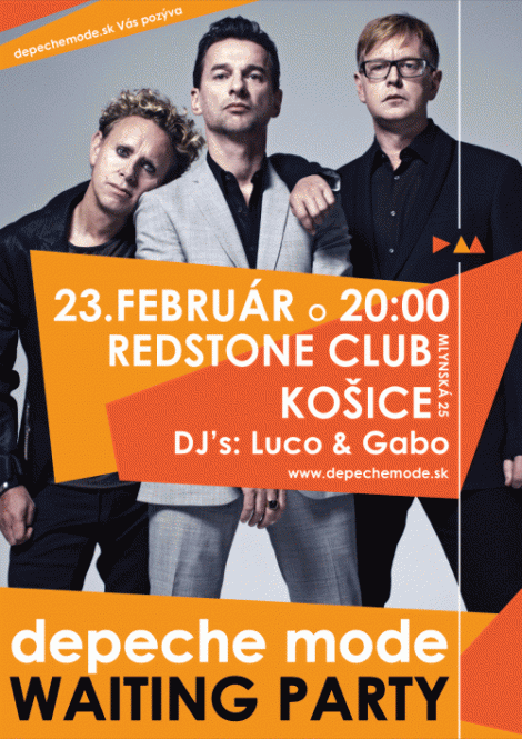 Plakát: Depeche Mode Waiting Party, Košice, 23.2.2013
