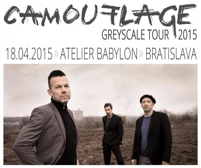 Plakát: CAMOUFLAGE - Greyscale Tour 2015 Bratislava