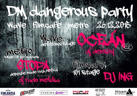 Plakát: Depeche Mode Dangerous Party  26.12.2015, Prešov