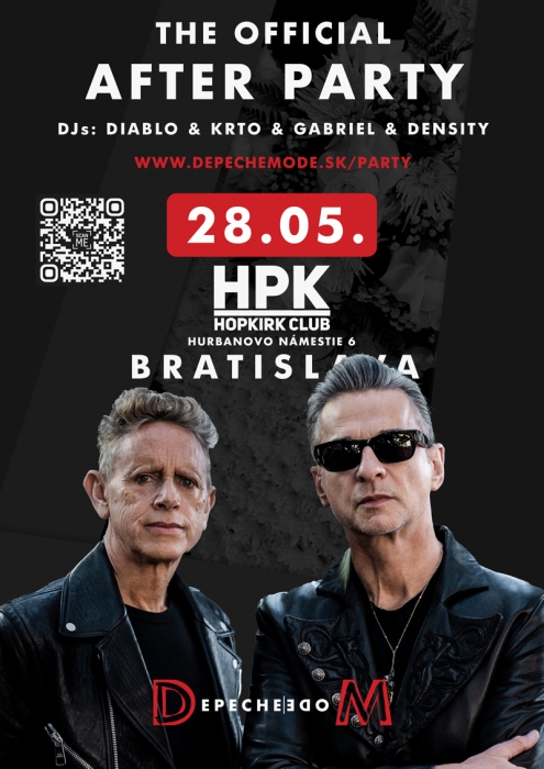 Plakát: Official Depeche Mode After Party, Bratislava, 28.5.2023
