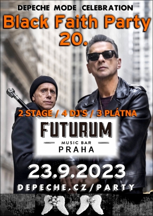 Plakát: Black Faith Party 20, Praha, 28.9.2023