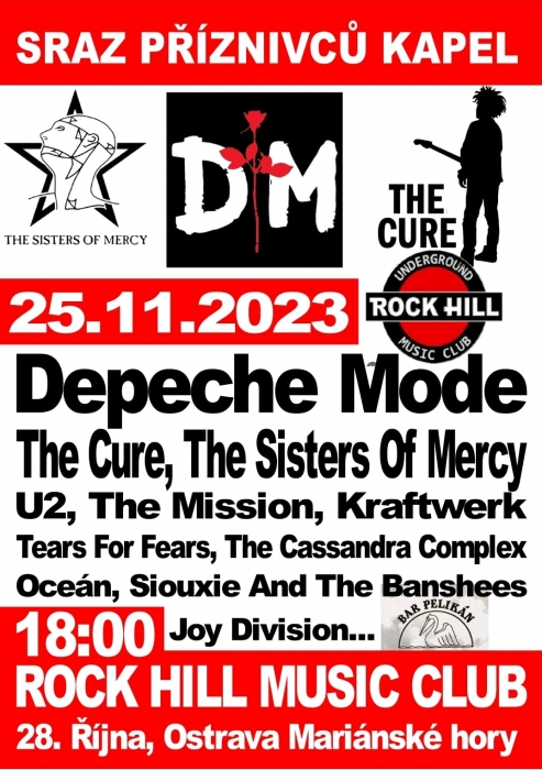 Plakát: Sraz příznivců Depeche Mode & dalších, Ostrava, 25.11.2023
