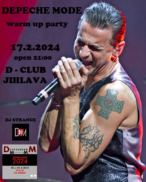 Plakát: Depeche Mode Warm Up Party, Jihlava, 17.02.2024