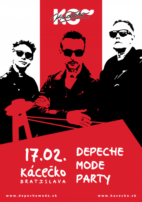 Plakát: Depeche Mode Party, Bratislava, 17.02.2024