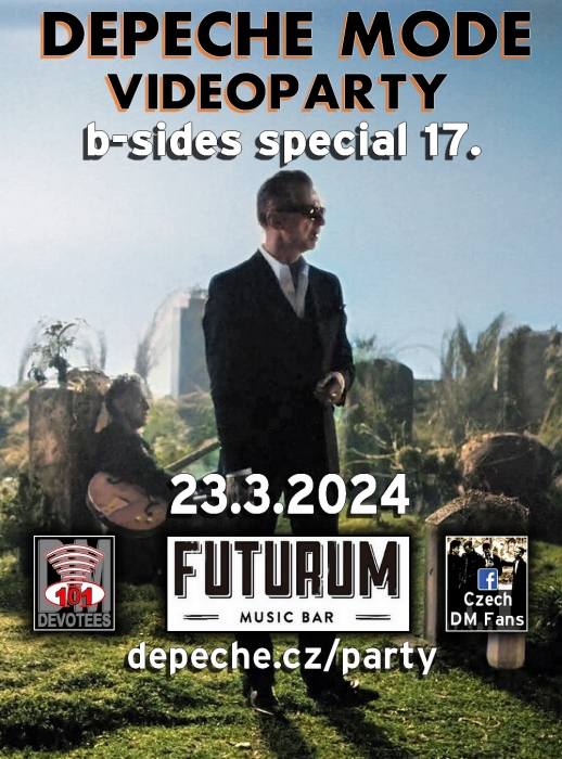 Plakát: Depeche Mode Videoparty, B-sides Special #17, Praha, 23.3.2024
