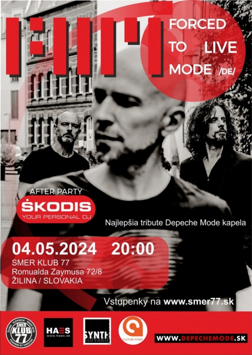 Plakát: Koncert Forced To Mode + Depeche Mode Party, Žilina, 4.5.2024