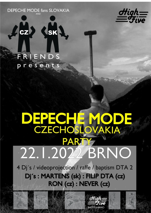 Plakát: Depeche Mode CzechoSlovakia party