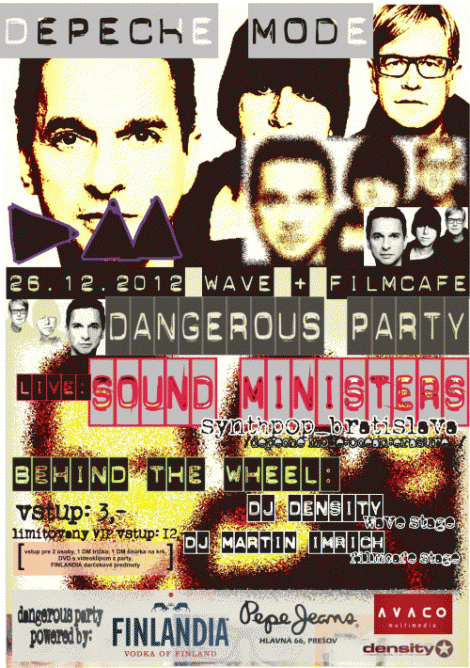 Plakát: Depeche Mode Dangerous Party VI. Presov