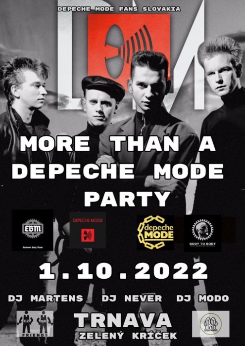 Plakát: Depeche Mode párty