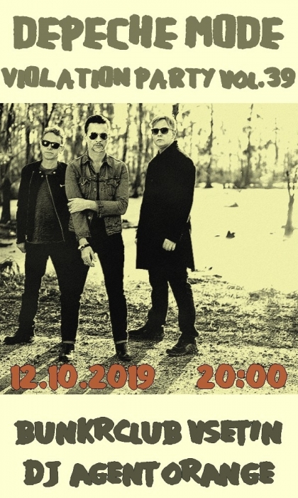 Plakát: Depeche Mode Violation party vol.39