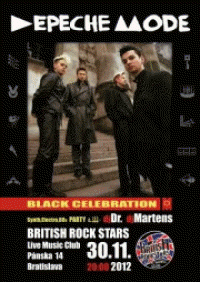 Plakát: Depeche Mode Black Celebration Party Bratislava