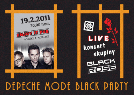 Plakát: Depeche Mode Black Party