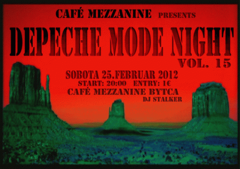 Plakát: Depeche Mode Night vol.15 Bytca