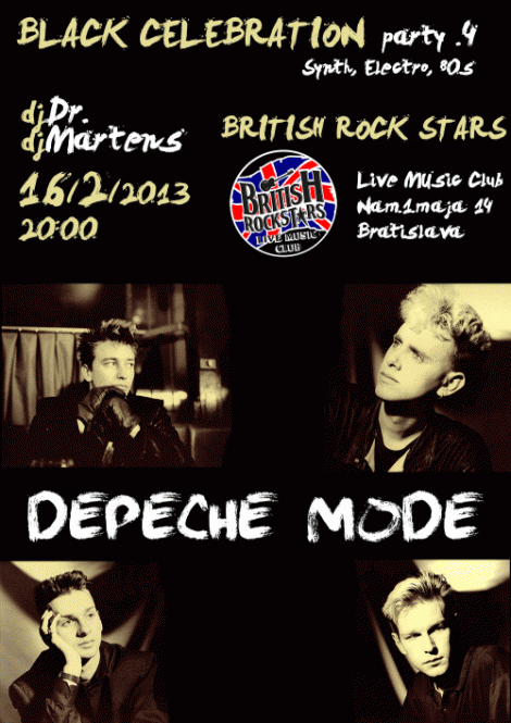 Plakát: Depeche Mode Black Celebration Party 4 Bratislava
