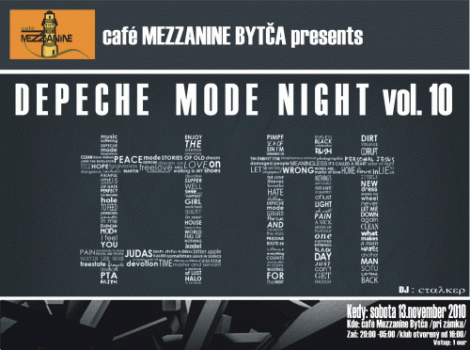 Plakát: Depeche Mode Night vol.10