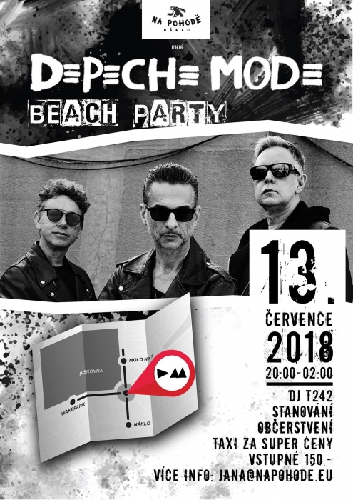 Plakát: Depeche Mode Beach Party