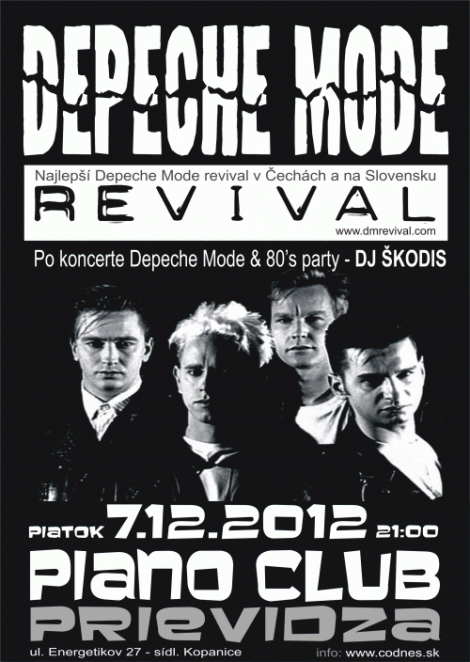 Plakát: Depeche Mode revival (CZ) + Afterparty