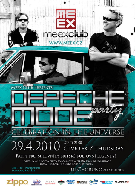 Plakát: Depeche Mode party / Celebration in the universe II.