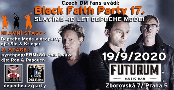 Plakát: Depeche Mode Black Faith Party 17. party