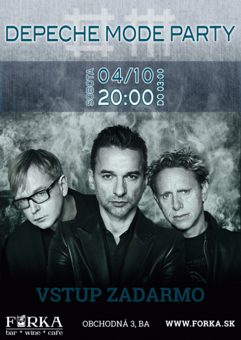 Plakát: Depeche Mode Party Bratislava