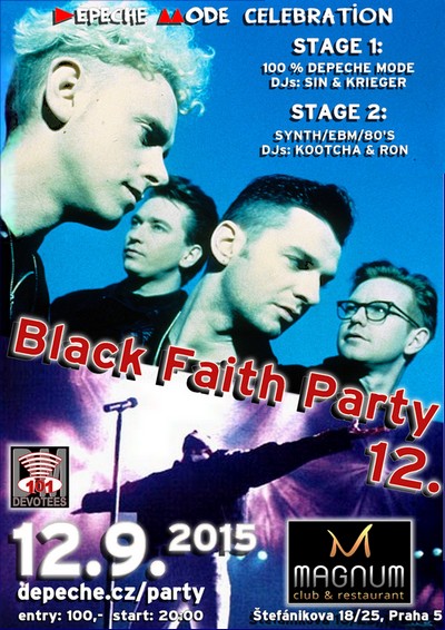 Plakát: Black Faith Party 12. Praha