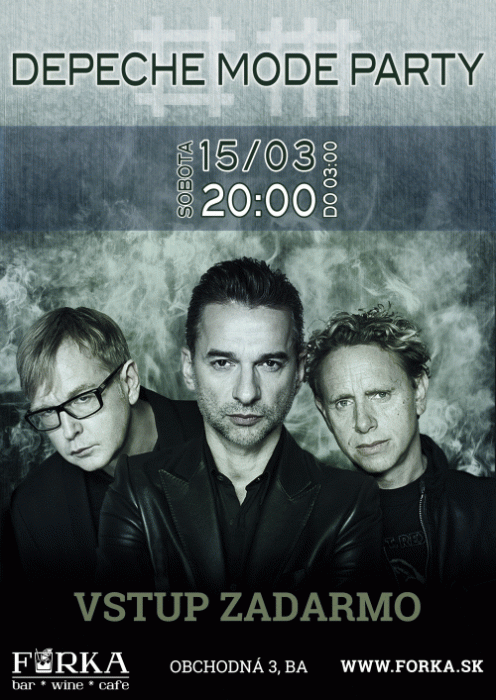 Plakát: Depeche Mode Video Party Bratislava