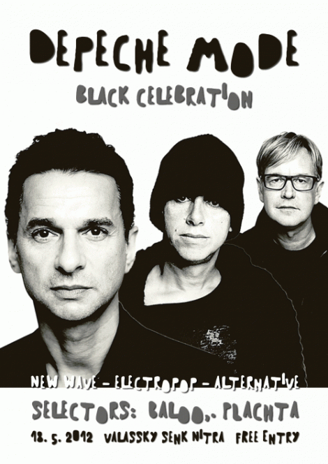 Plakát: Depeche Mode Black Celebration Party Nitra