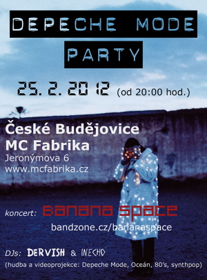 Plakát: Depeche Mode party Ceske Budejovice