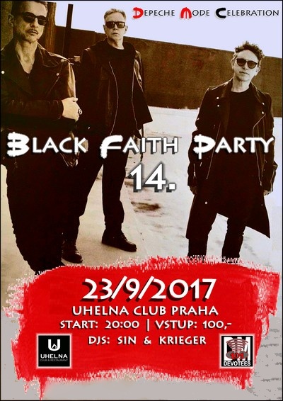 Plakát: Depeche Mode Black Faith Party 14.