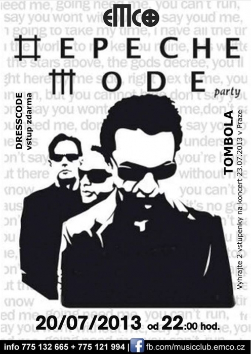 Plakát: Depeche Mode Party  Ustin/l