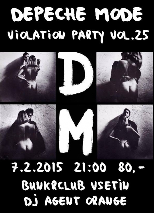 Plakát: Depeche Mode Violation party vol.25 Vsetin