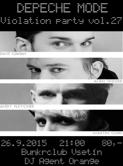 Plakát: Depeche Mode Violation party vol.27 Vsetin