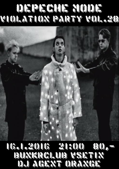 Plakát: Depeche Mode Violation party vol.28 Vsetin