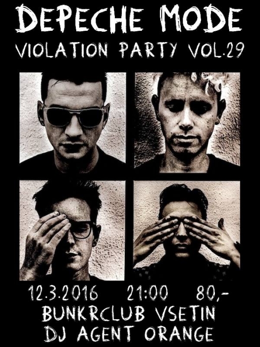 Plakát: Depeche Mode Violation party vol.29 Vsetin