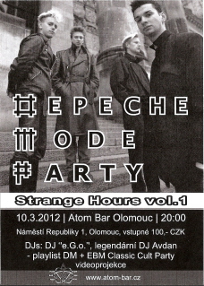 Plakát: Depeche mode party Olomouc
