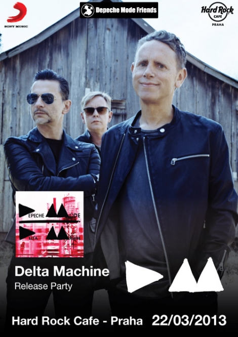 Plakát: Delta Machine Release Party  Praha