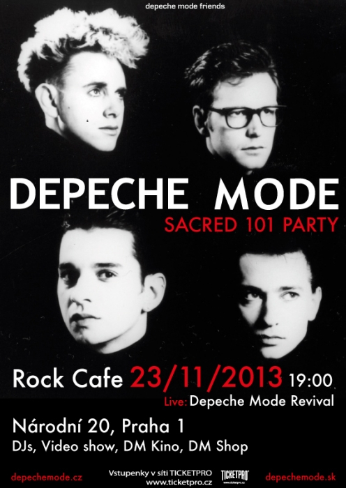Plakát: Depeche Mode Sacred 101 Party  Praha