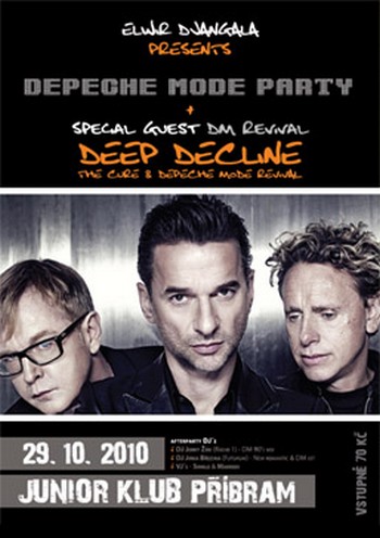 Plakát: DM party + live Deep Decline