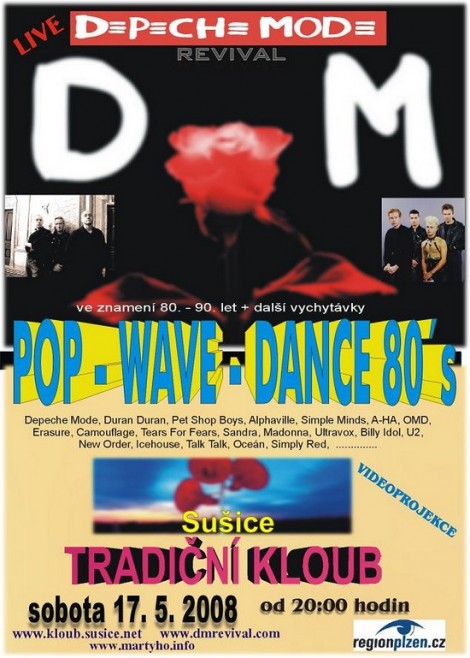 Plakát: POP-WAVE-DANCE-PARTY + Depeche Mode Revival
